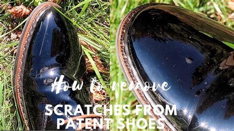 how to remove scratches from fake patent leather shoes